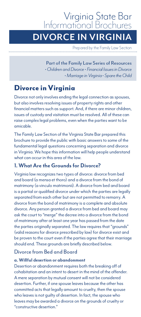 Divorce in VA cover